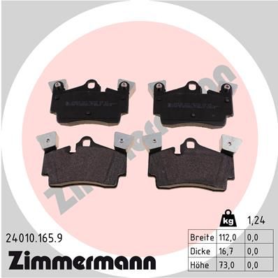 Juego de pastillas de freno ZIMMERMANN 24010.965.1