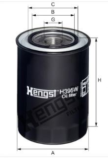 Filtro de aceite HENGST FILTER H395W