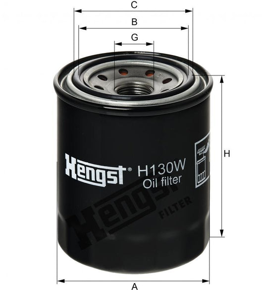 Filtro de aceite HENGST FILTER H130W
