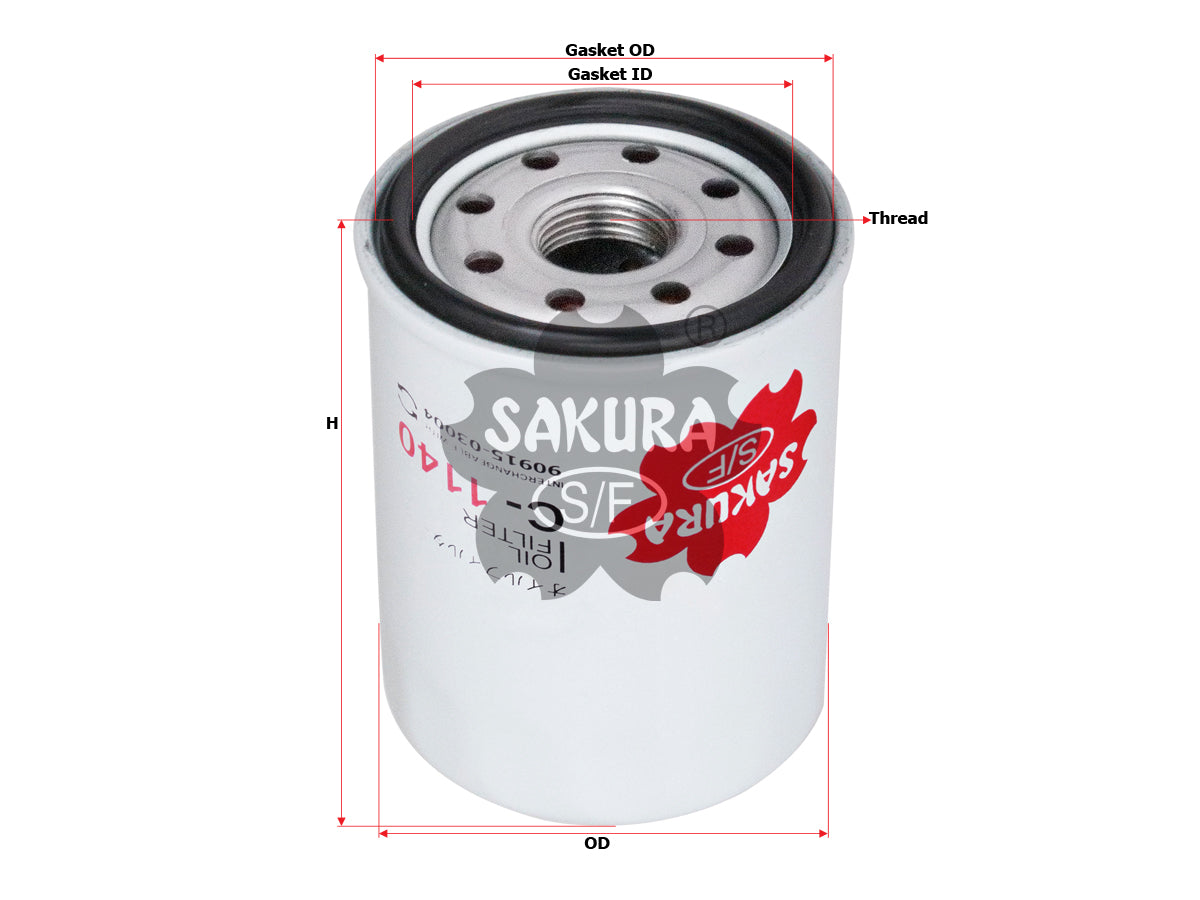 Filtro de aceite SAKURA Automotive C-1140