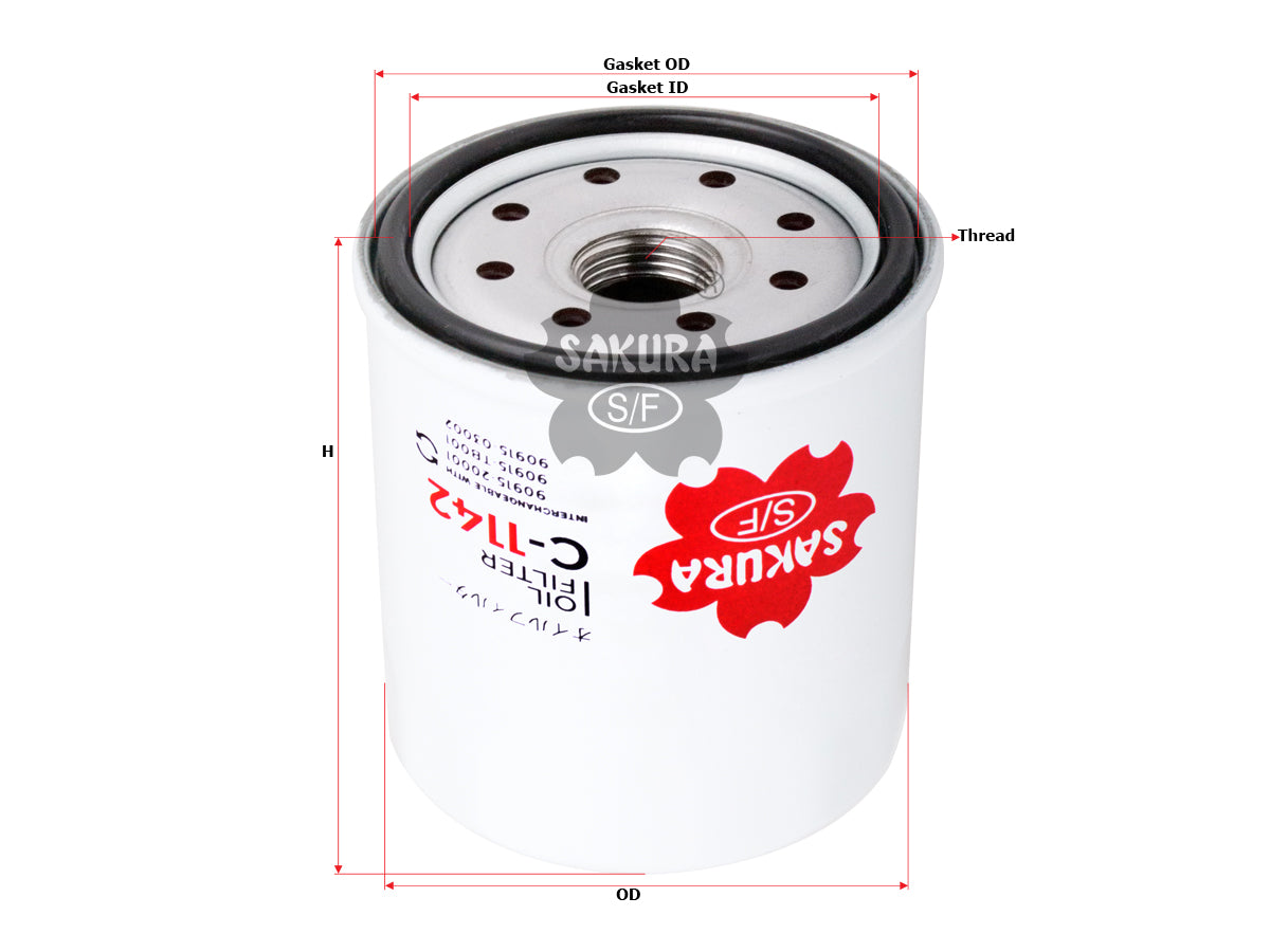 Filtro de aceite SAKURA Automotive C-1142
