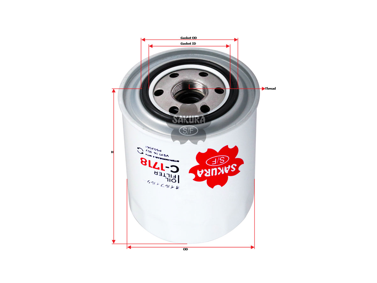 Filtro de aceite SAKURA Automotive C-1718