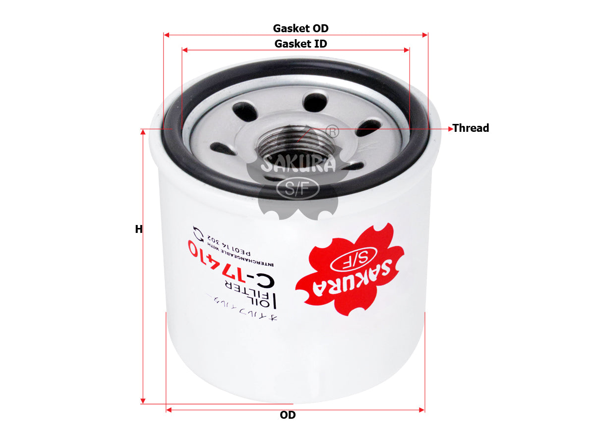 Filtro de aceite SAKURA Automotive C-17410