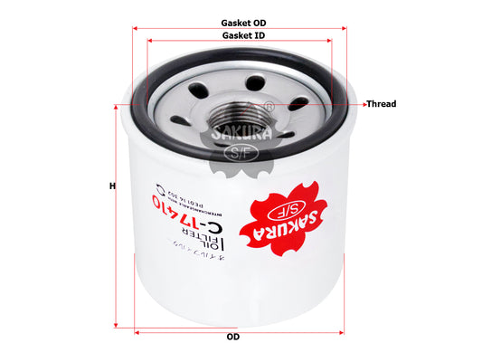 Filtro de aceite SAKURA Automotive C-17410