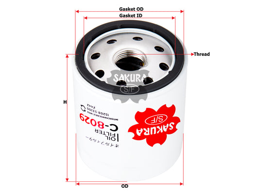 Filtro de aceite SAKURA Automotive C-8029