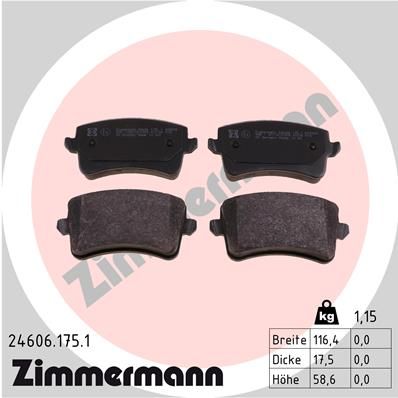 Juego de pastillas de freno ZIMMERMANN 24606.975.1