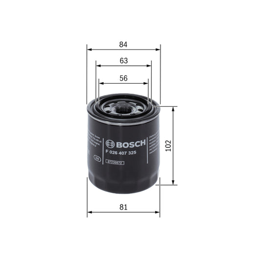 Filtro de aceite BOSCH F 026 407 325